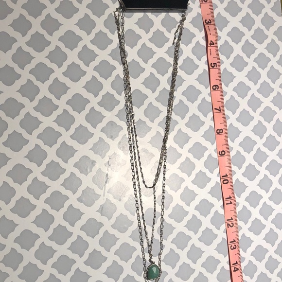 NWT Torrid Silvertone 3 chain layered necklace - Picture 5 of 7